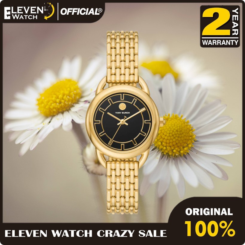 [Promo] Jam Tangan Wanita Tory Burch TBW7213 / TBW 7213 Ravello Goldtone Stainless Steel Bracelet  G