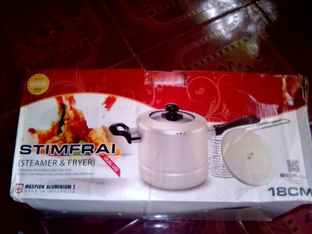 [maspion] Stimfrai, Steamer & Fryer Maspion 18cm