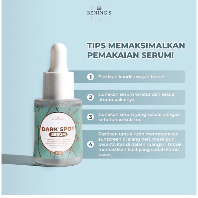 BENING'S SKINCARE DR OKY PRATAMA BENING'S MEDAN SERUM DARK SPOT SERUM FLEK