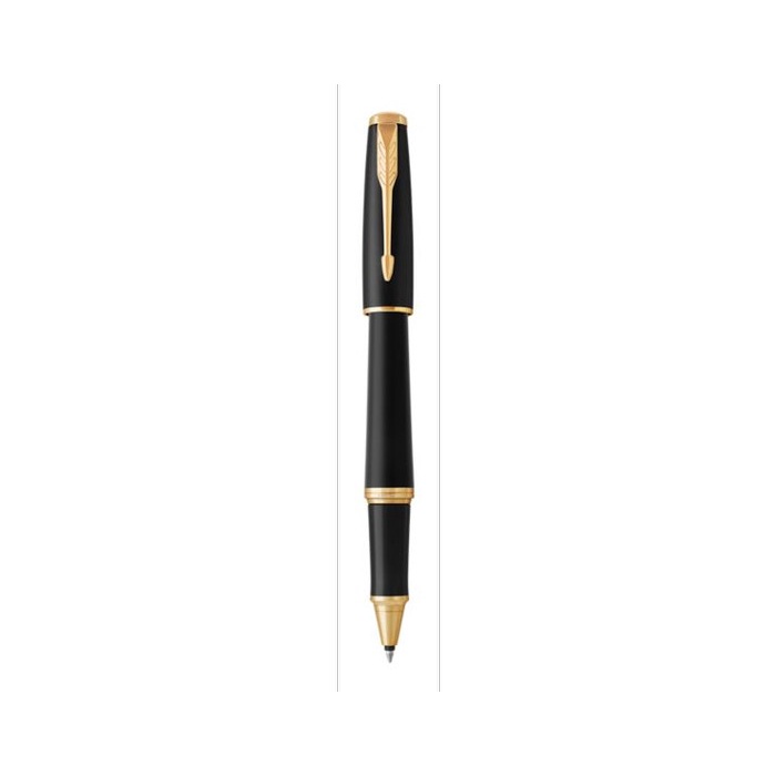 

Parker Urban Matte Black Gold Trim Rollerball TB promo