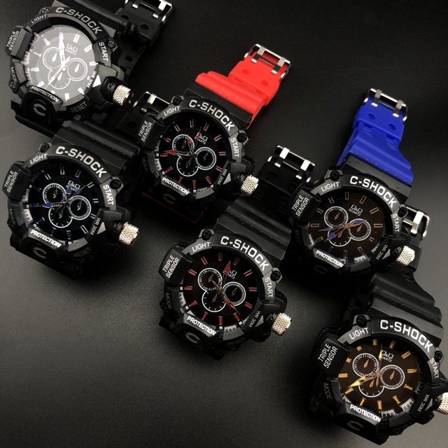 ［Ready Stock］Jam tangan sport jarum Anti AIR C-SHOCK  S1067