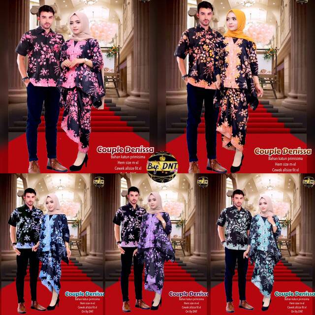 SHOPASHOP SOLO - kebaya modern batik couple Denissa baju muslim baju pesta batik modern