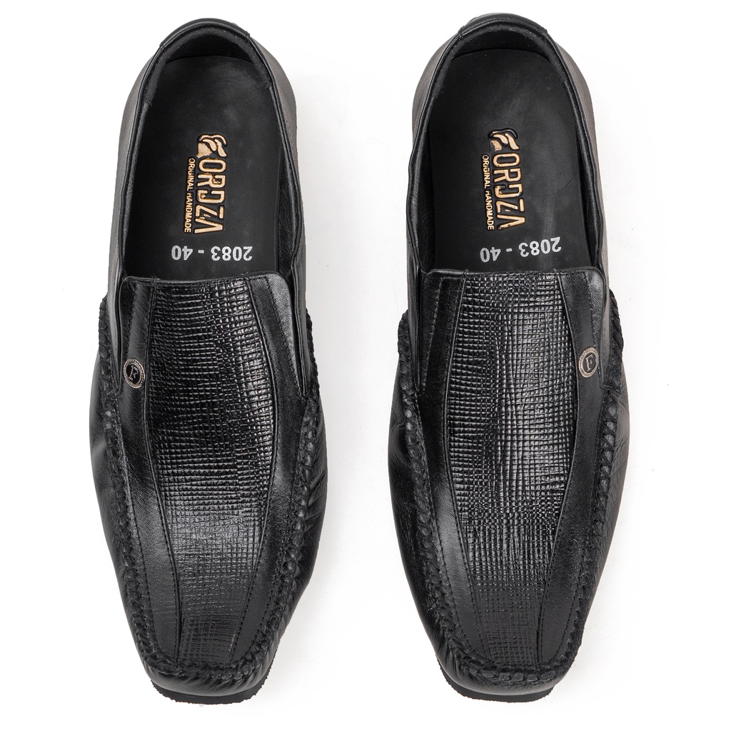 Sepatu Pantofel Pria Kulit Asli Formal Comfort Slim Style Fordza 2083