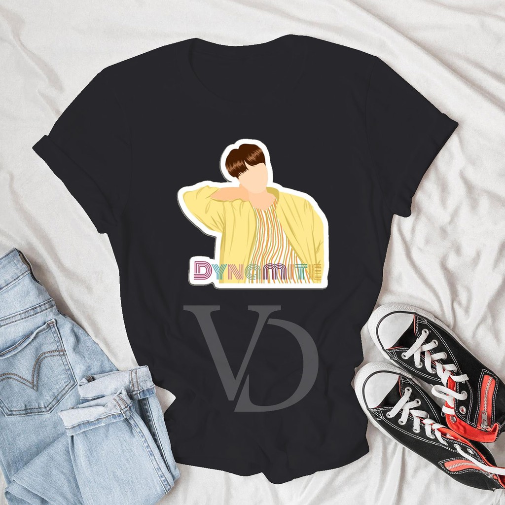 BAJU KAOS DYNAMITE BAJU BTS JIN / kaos  TEE V TEE WANITA PRIA LENGAN PENDEK / kaos korea