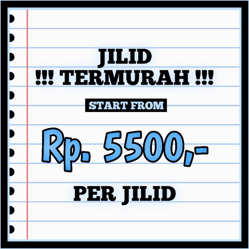 

[JASA JILID MURAH] Jilid Spiral untuk Kertas A4, A5, B5, F4, Legal Termurah