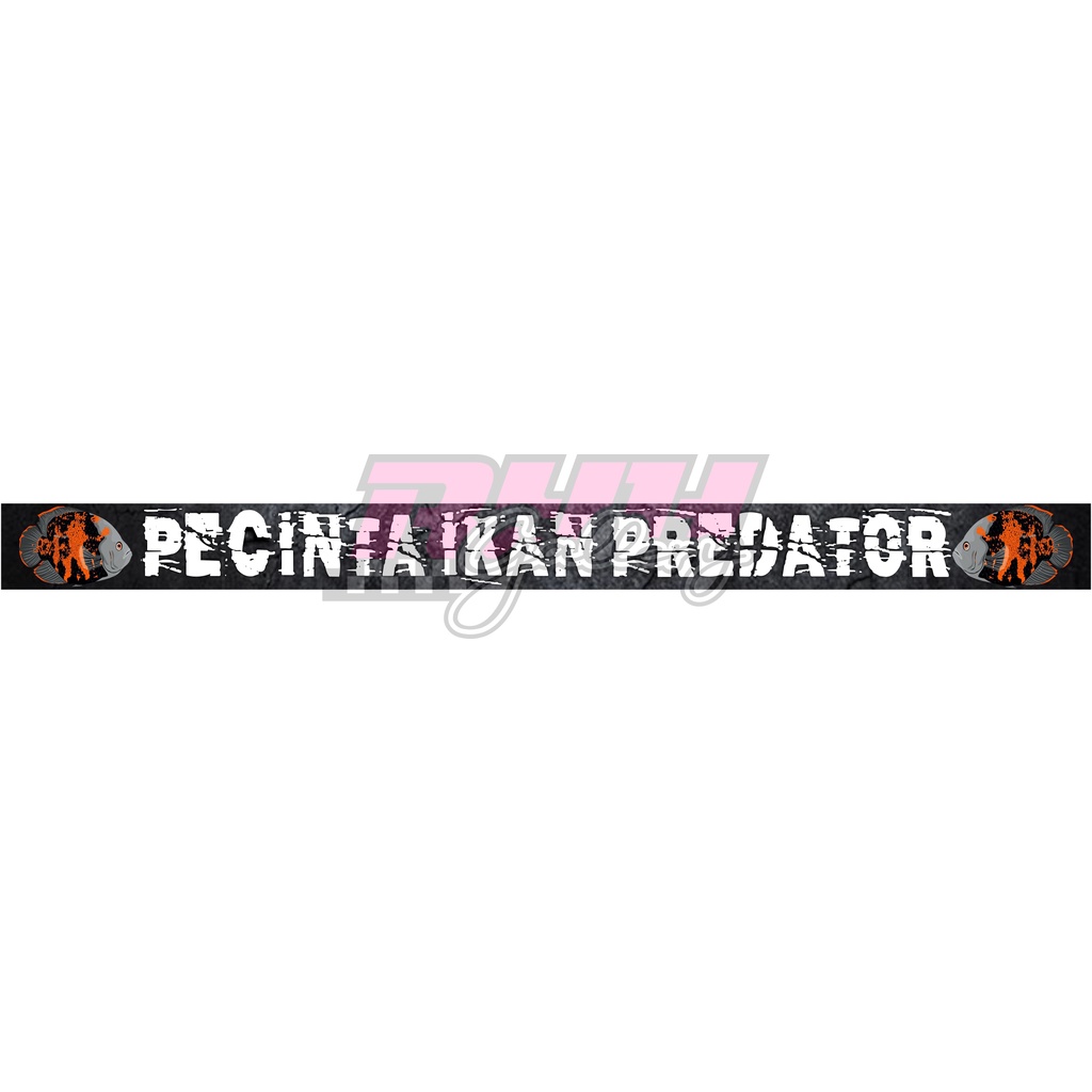 STIKER HIASAN AQUARIUM PEACOK BASS PBASS AREA PREDATOR FISH LOUHAN LOVERS OSCAR PECINTA IKAN PREDATOR AWAS IKAN GALAK PREMIUM QUALITY