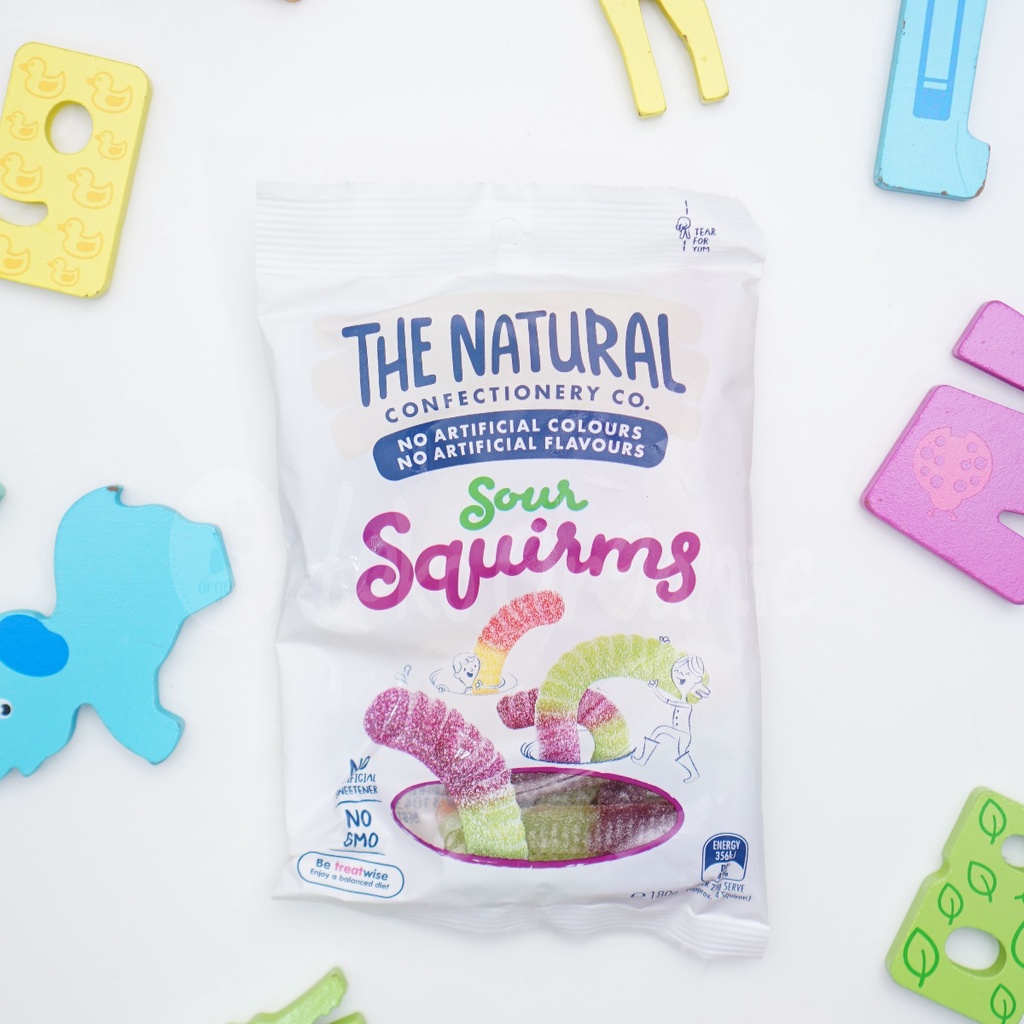 

Sour Squirms Jelly 180gr - The Natural Confectionery Co