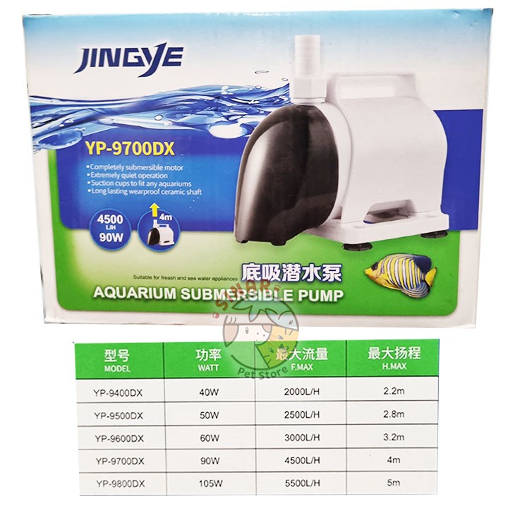 JINGYE YP 9700 DX Submersible Pump/Pompa dalam Aquarium Kolam