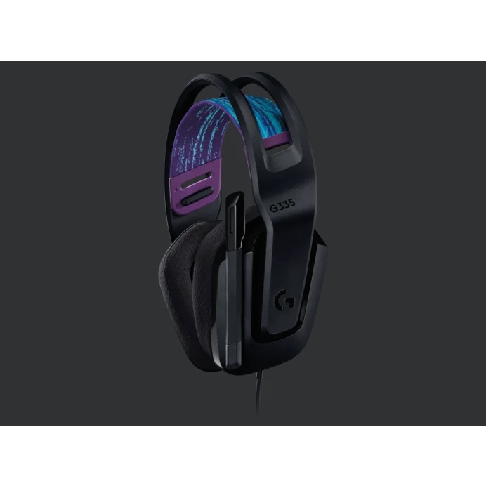 Logitech G335 Black 7.1 Surround Wired Gaming Headset - Hitam