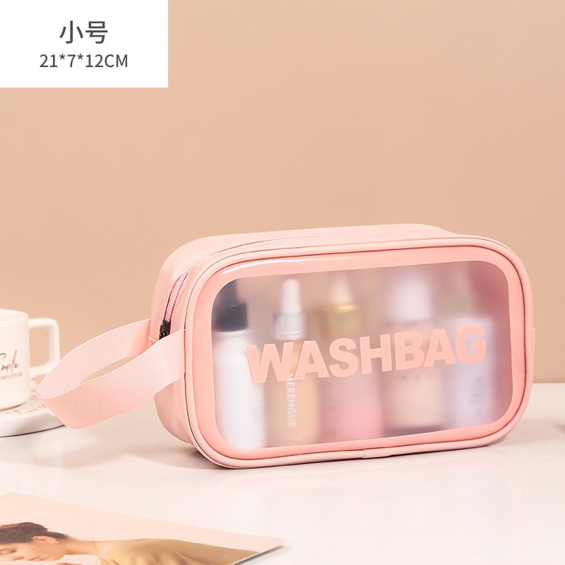 GO! WK664 Tas Kosmetik Transparant washbag Pouch Travel Make Up Bag Organizer Waterproof cosmetik