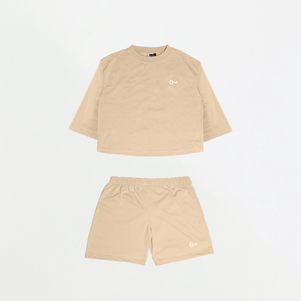 John &amp; Jill Oversize Croptop &amp; Short Pants - Basic Set_