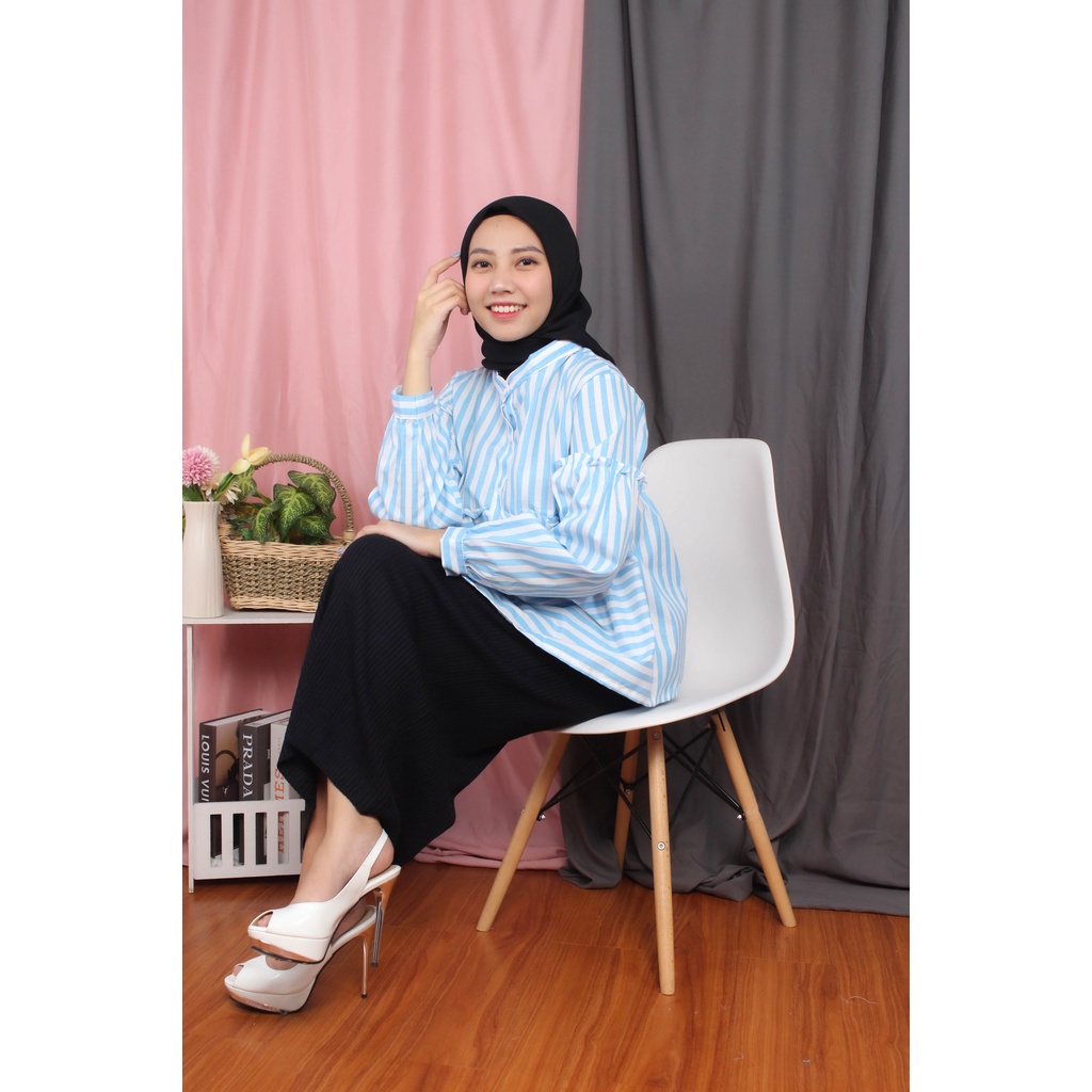 BEFAST - ZFC OOTD Wanita Kemeja CIRA / KEM Manggo Blouse / Pakain Casual Wanita / Kem Polos / Keluaran Terabru 2022 / Temurah / OOTD Remaja Wanita Kerja / Kem Banyak Warna