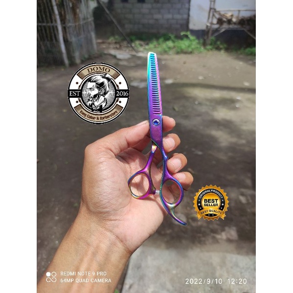 Gunting sasak penipis potong rambut tajam