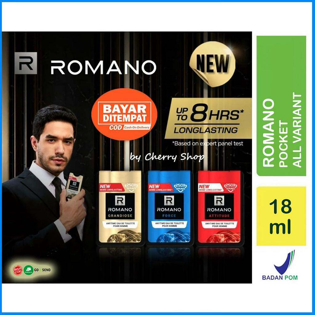 [Pocket 18ml | BPOM] Parfum Saku Romano Pocket Anytime EDC Homme Grandiose | Force | Attitude | Clas