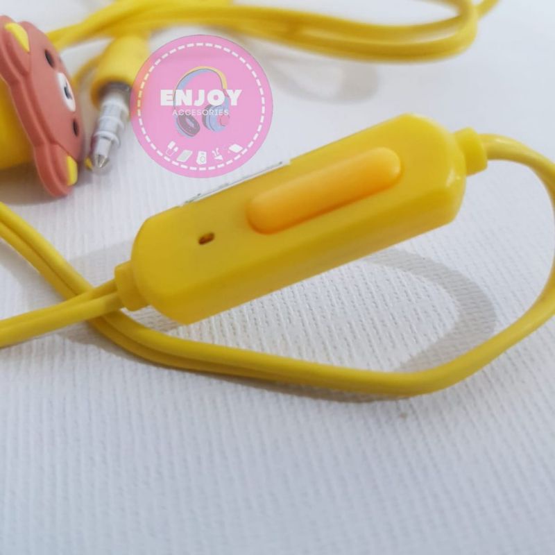 X3 Headset Karakter Lucu + Mic  | Hanfree Handsfree Hedset Hp | Handfree Handphone Earphone