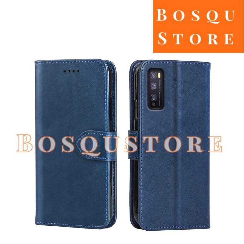 LEATHER CASE VIVO Y03 Y100 Y17S Y27S Y27 Y36 4G 5G Y02T Y02 Y35 Y22 Y16 Y01A Y01 Y15S Y21A Y21T Y33S Y21 Y21S Y20S Y20 Y20i Y12S Y12 Y15 Y17 / CASING DOMPET KULIT/ FLIPCOVER CASE DOMPET HP BAHAN KULIT