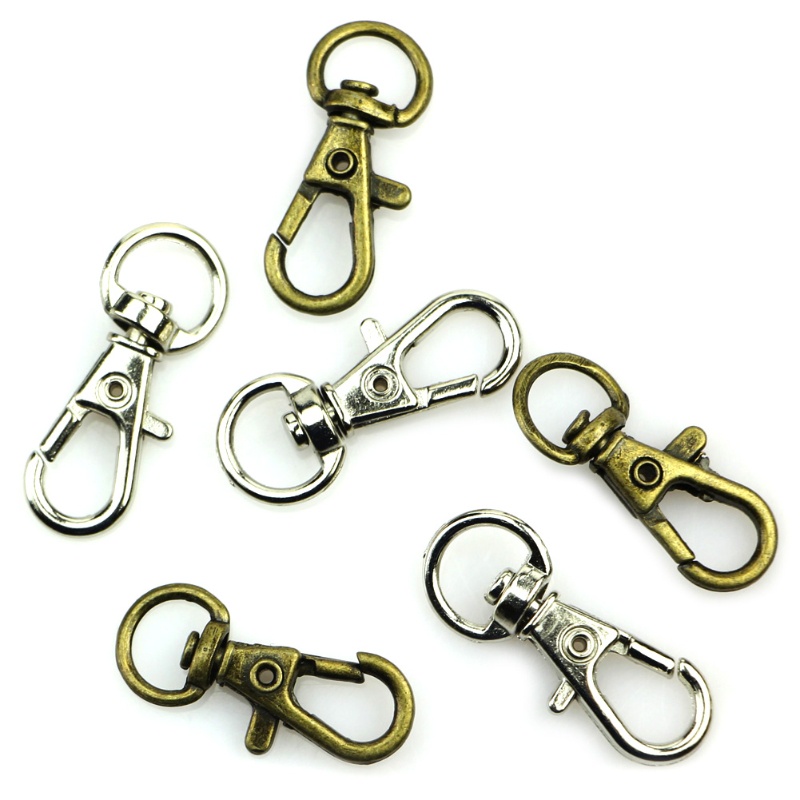 SIY  New 10pcs Clasp Swivel Trigger Clips Snap Hooks Key Ring Bags DIY Craft