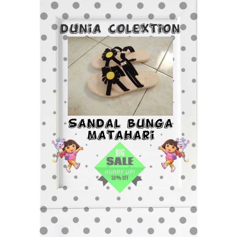 Sandal wanita #Sandal jepit wanita #Sandal #Sandal jepit #Sandal bunga matahari