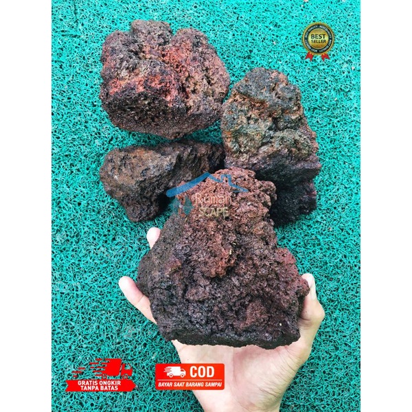 Jual BATU LAVA ROCK ROUGH LAVAROCK Grade A 1kg Shopee Indonesia