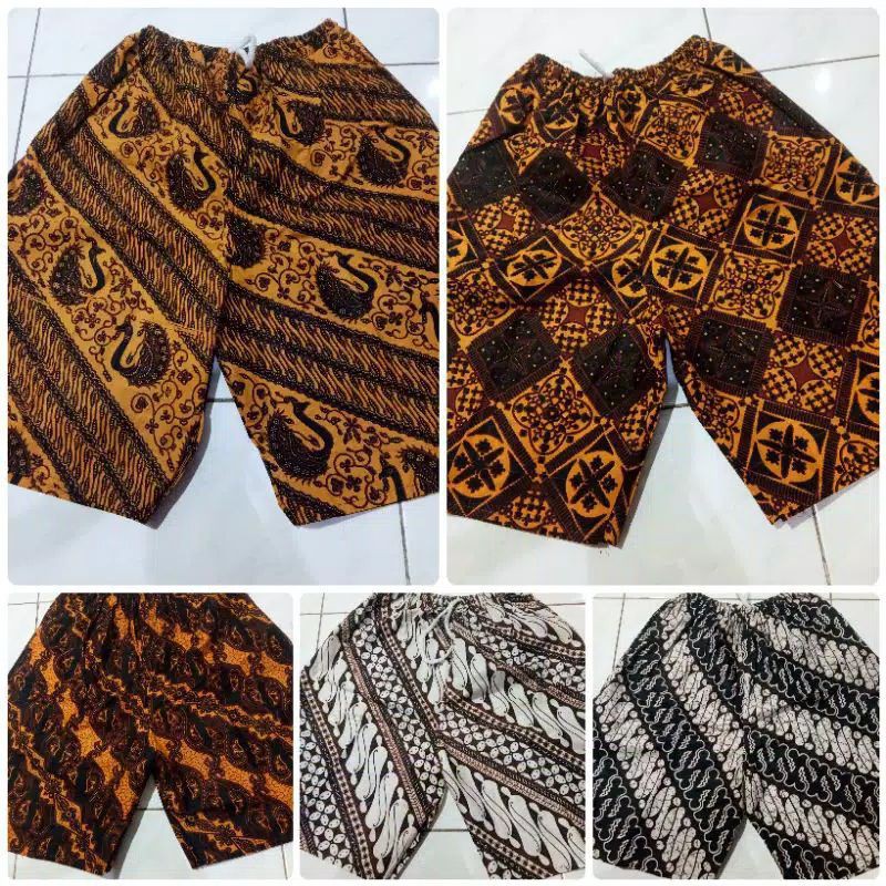 CELANA PENDEK BATIK CELANA COLOR BATIK DEWASA PRI WANITA