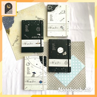 Either.id | Notebook A5 Garis Buku Tulis Hardcover Motif Kartun Lucu Journaling Diary Planner/Journal/Murah Hardcover Mini
