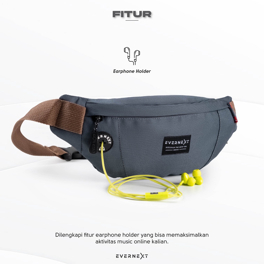 Tas Selempang Pinggang Slempang Waist Bag Distro Waistbag Branded Original Murah Pria Wanita Cowok Cewek