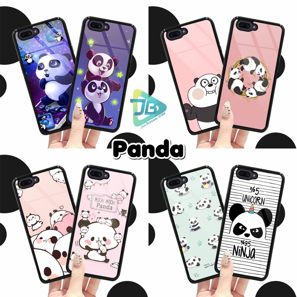 HARDCASE 2D GLOSSY PANDA OPPO VIVO XIAOMI SAMSUNG REALME IPHONE ALL TYPE JB4670