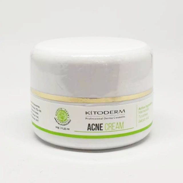 Kitoderm ACNE CREAM 10gr Original / Krim Malam Anti Jerawat BPOM Aman