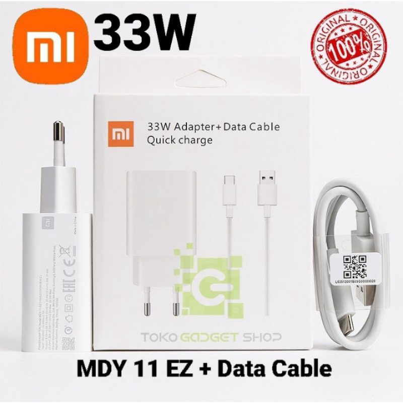 Charger Xiaomi 33W Fast Charging MDY 11 EZ ORIGINAL MDY11EZ