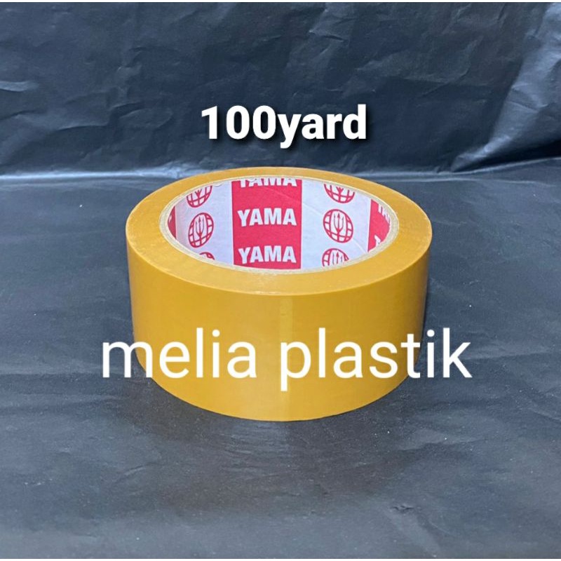 

lakban packing coklat bening 100yard selotip slotip