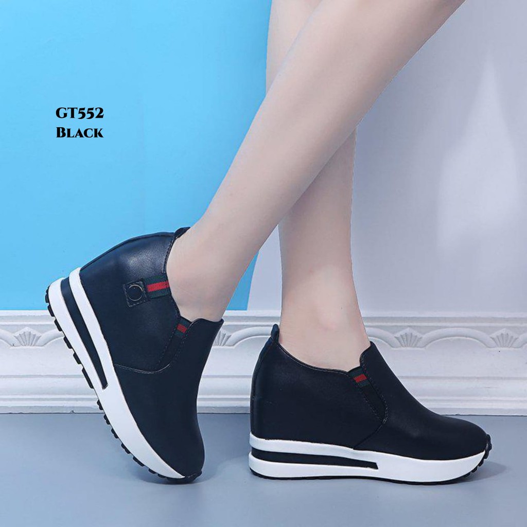 WAJIB UP 1 SIZE RESTOCK WYN SEPATU SNEAKERS WEDGES WANITA MODEL ELEGAN GT552