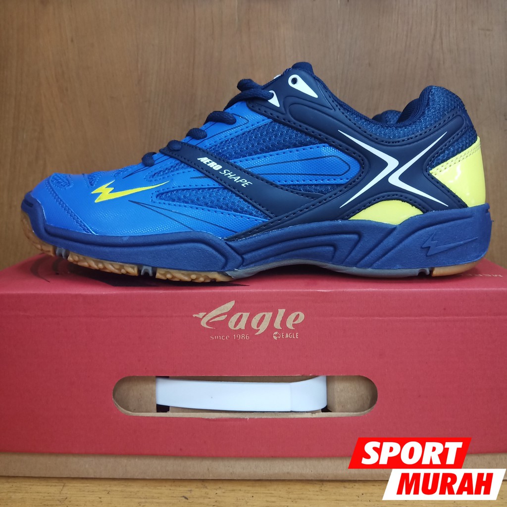  SEPATU  BADMINTON  EAGLE  GINTING BIRU BIRU TUA GINT66 Sisa 