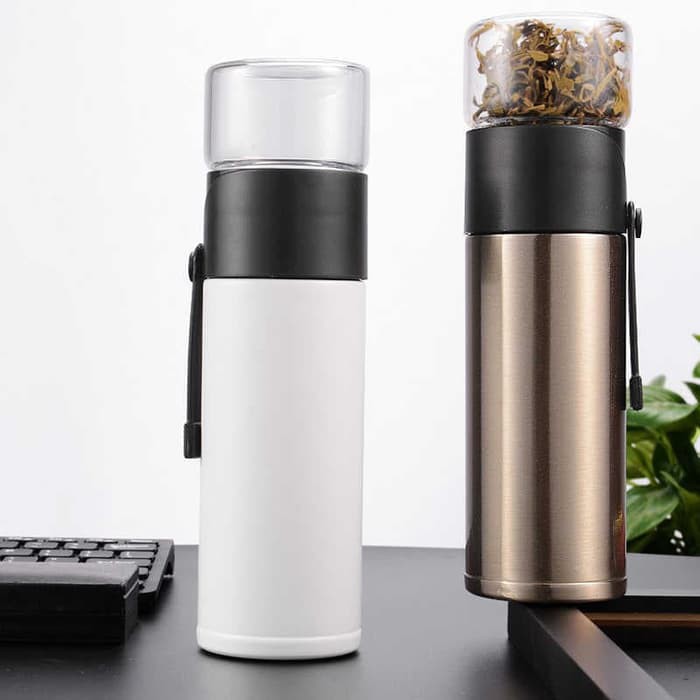 Botol Termos Teh / infused tea Bottle /Portable Thermos Tea Cup 500ml