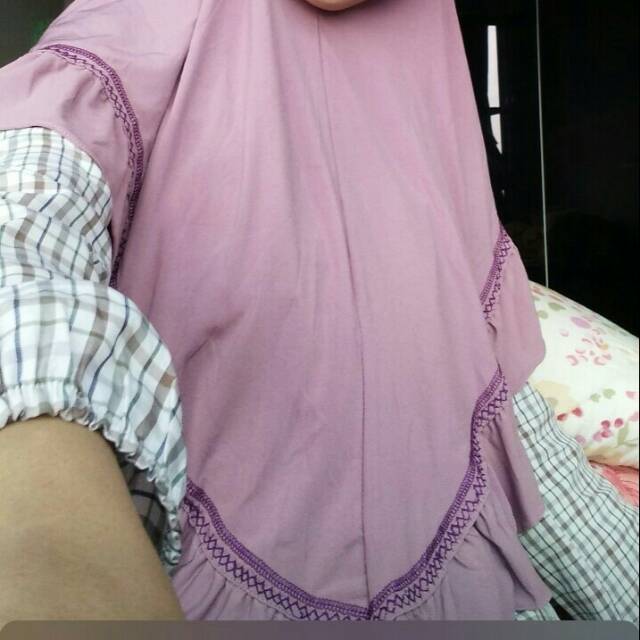 JILBAB INSTAN JERSEY TEBAL