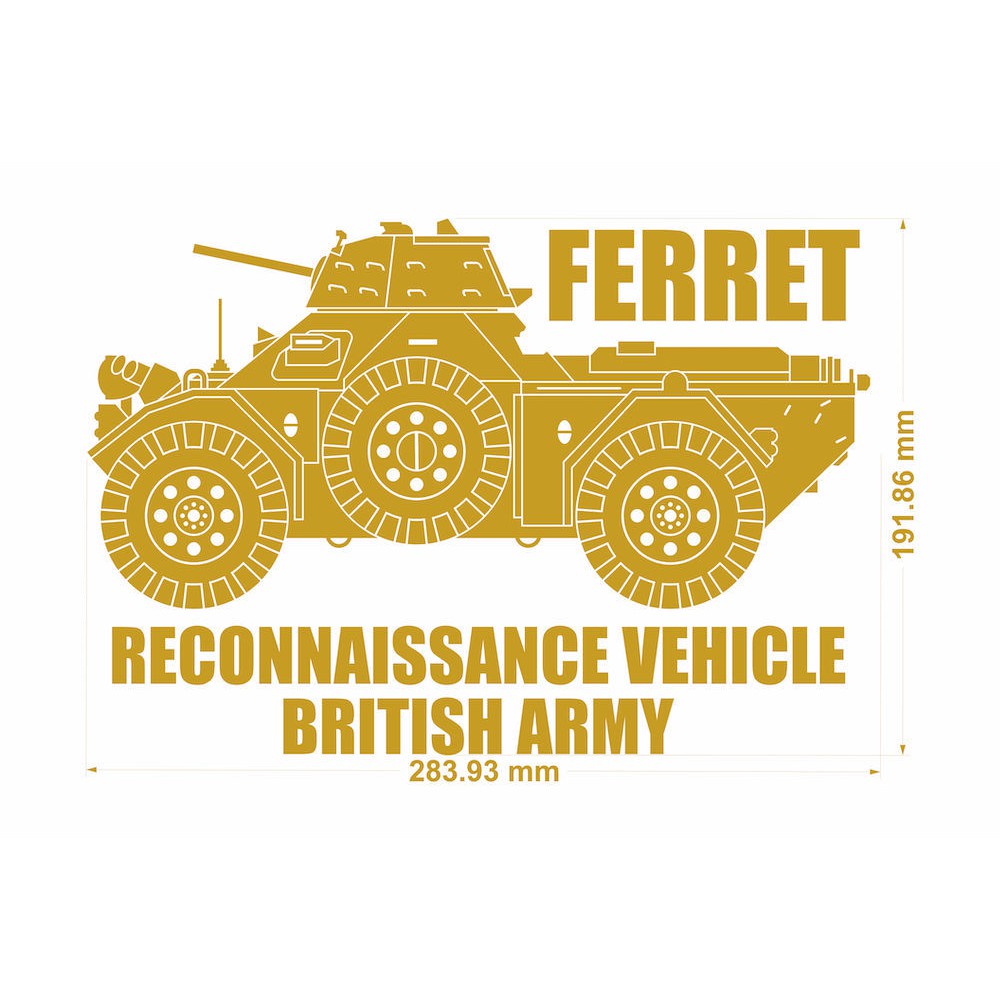 

Ferret British Armoured Scout Cutting Sticker