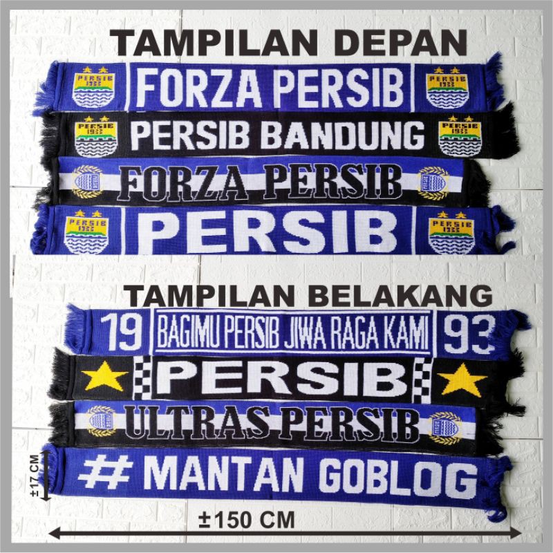 syal persib / scraves persib /Syal Persib Bandung / accesoris persib bandung