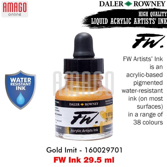 

Ink | Daler-Rowney - Fw Ink 29.5 Ml - Gold Imit - 160029701