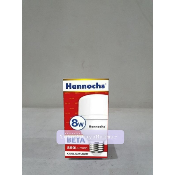 Lampu LED Bohlam Capsule New Beta 8w 8watt Hannochs CoolDayLight