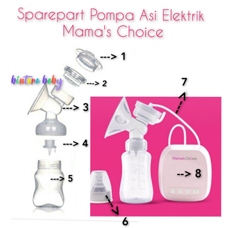 (TERJAMIN COCOK ) Sparepart Pompa Asi Mama's Choice Elektrik Valve Katup Khusus Spare Part Mama Choice Electric