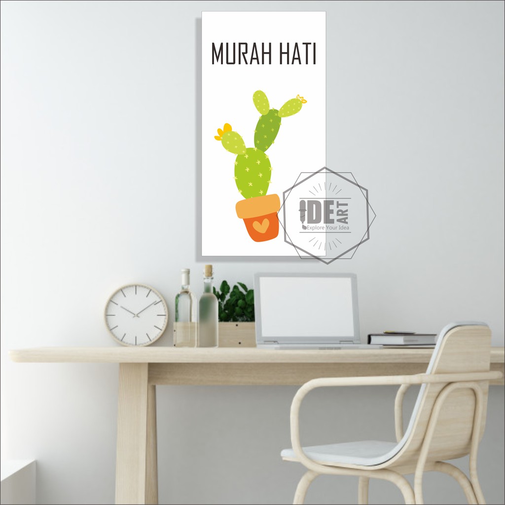 IDE338- Hiasan dinding Dekorasi rumah,kamar,ruang tamu Poster Kayu MURAH HATI