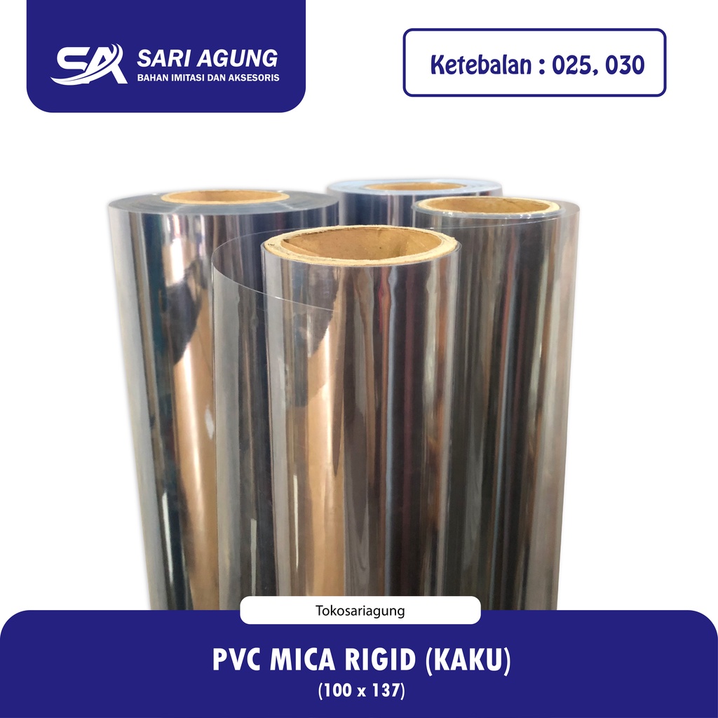 

MICA RIGID (METER) 025 , 030 PLASTIK PVC MIKA KAKU