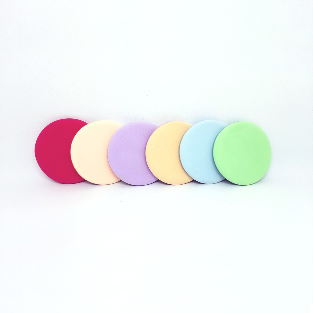 Spons Senior Cosmetic Puff 100% Natural Make Up Puff Powder Spons Bedak Lucu 5 cm (WARNA RANDOM)