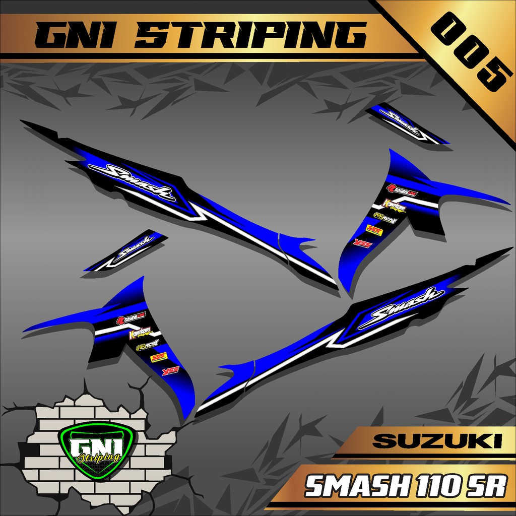 Jual Paling Dicari Sticker Striping Suzuki Smash Sr Stiker Variasi List Motor Motif