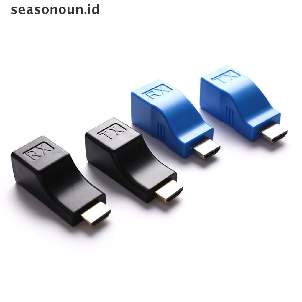 (seasonoun) Kabel Extension 1080P Hingga 30m Kompatibel Dengan RJ45