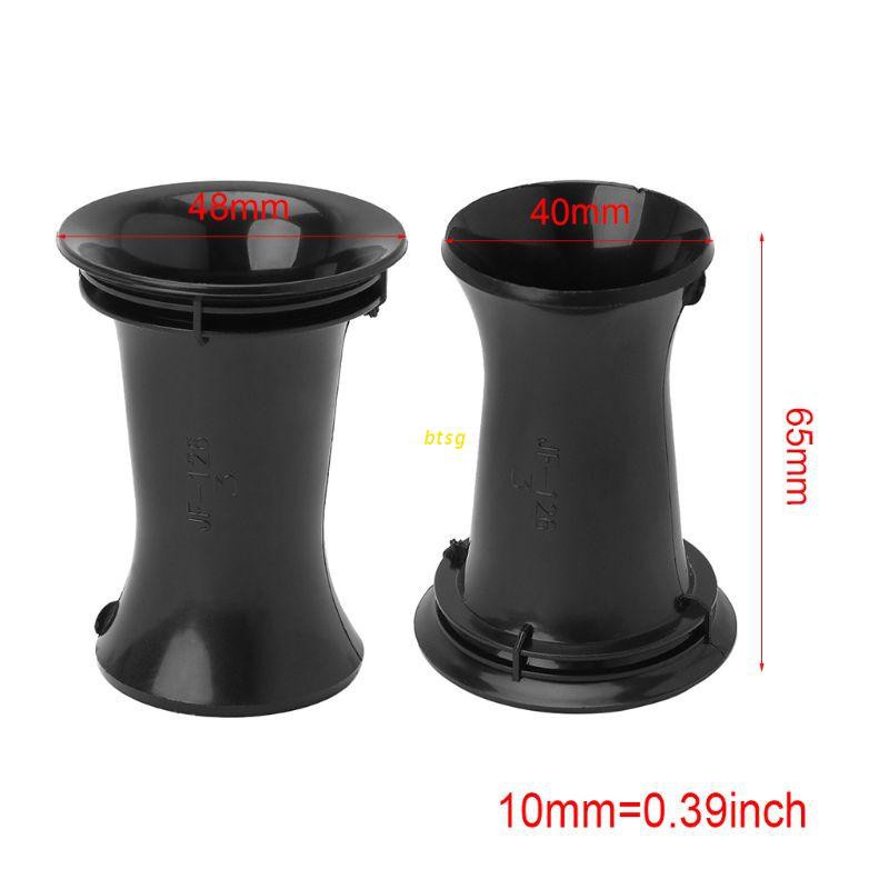 btsg 2PCS Speaker Port Tube Bass Reflex Vent Ventilation Connector 3-5&quot; 42x65mm Subwoofer Woofer Box Accessories