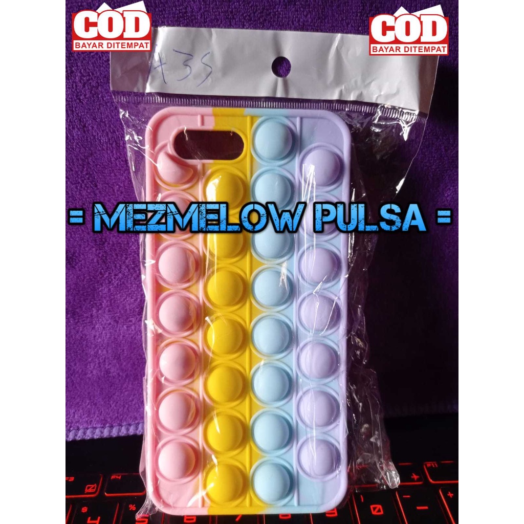 Casing Case Lembut Soft Case POP IT Rainbow Silicone Case OPPO A3S A5 AX5 Realme C1
