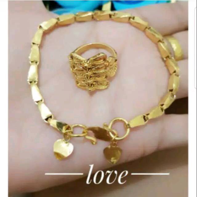 Set perhiasan lapis emas 24k 068