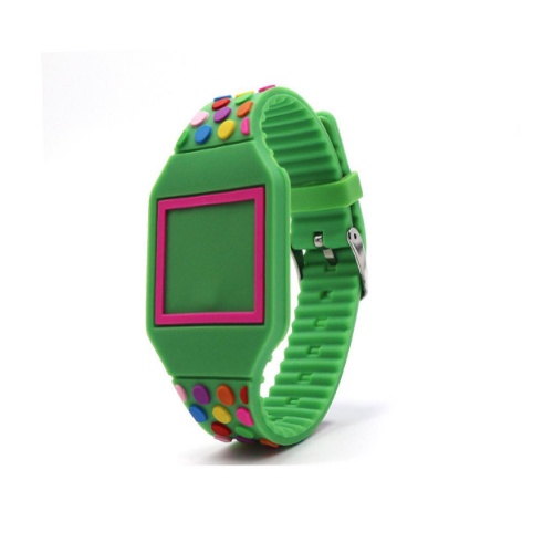 SILICON WATCH DOTS Green