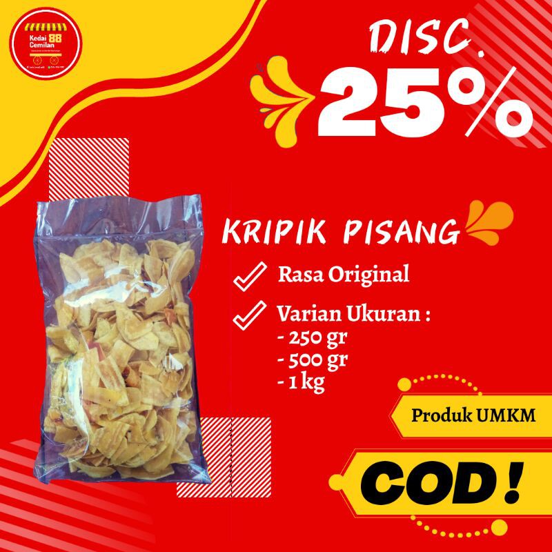 

COD KERIPIK KRIPIK PISANG MAKANAN JAJANAN CEMILAN SNACK RINGAN PEDAS KILOAN MURAH KEKINIAN JADUL