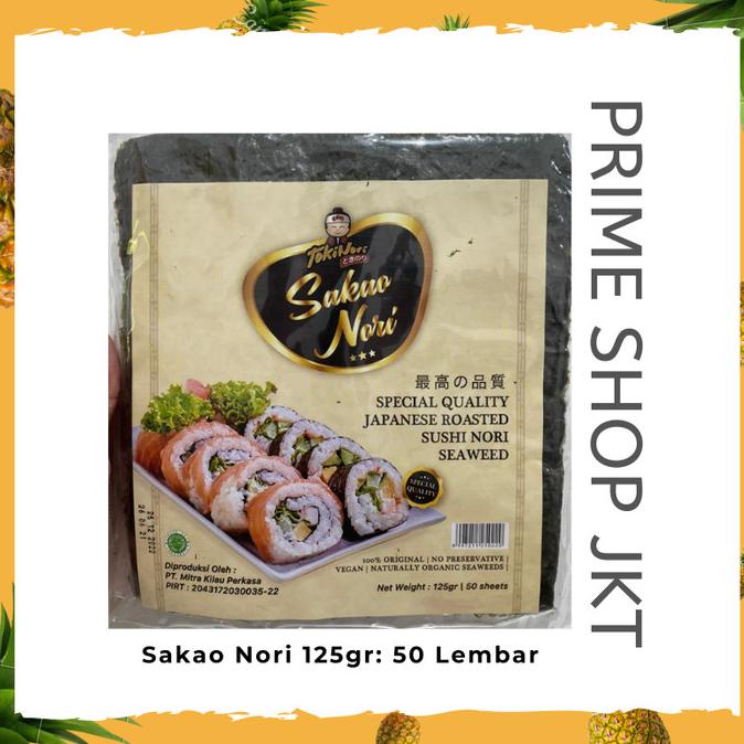 

Sakao Nori Sushi Nori Seaweed 125Gr Kimbap Roasted Seaweed